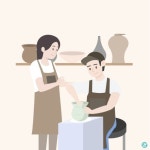 도자기 공방 일러스트 ai 다운로드 download pottery workshop vector Pin op 교과서