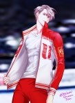 Pin by 민경 강 on 유리!!!온 아이스 ユーい!!!on ice | Yuri, Leather jacket, Yuri on ice