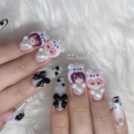 Knights #朱桜司 Crazy:B #桜河こはく #naildesign #nailstagram #instanail #ign… | 痛ネイル, ネイル, ネイルデザイン