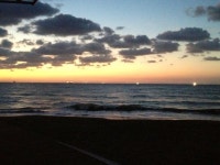 노을낀 저녁 바다 풍경 2 | 바다