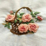 Идеи объемной вышивки: вкусные моменты жизни 1 #ribbonembroidery | 일본 자수