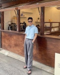 뉴모얼 NEW-MORE on Instagram: “상수룩🤍” in 2021 | Pantsuit, Pants, Parachute pants
