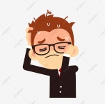 땀 땀을 흘리는 표현 안경 착용 안경, 만화, 만화 남자, 그 남자 PNG, 일러스트 및 벡터 에 대한 무료 다운로드 - Pngtree