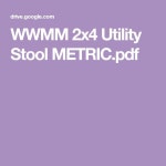 WWMM 2x4 Utility Stool METRIC.pdf | 목공예