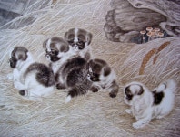 Puppies in the Countryside par Mi Chunmao | 행복한