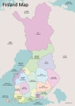핀란드 지도 A3 사이즈 무료 다운로드