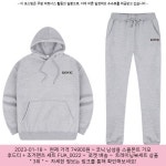 2023-01-18 ─ 74900원 ─ 코닉 남성용 스몰폰트 기모 후드티 + 조거팬츠 세트 FUA_0022