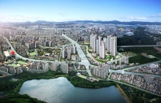 Apartment house l A birds eye view l Perspective l Mster plan l Rendering Architecture | 렌더링 건축, 울산, 아파트