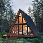 SMART MOBILE WOODEN HOUSE DESIGN - Google 검색 | Forest house, Triangle house, A frame house plans