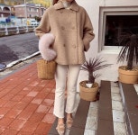 [프론티 더맵시 양털 무스탕[size:F(55~66반)]] | Coat, Fashion, Fur coat