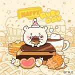 Pin page TRUZ - 오늘은 치팅데이 루루 맘껏 딩층전 🍩🍪🍫🍭🍬🥞🍰 | 생일 축하해, 이모티콘, 파티