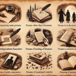 고전 문학 속 등장인물 만나는 꿈, 유명한 작품 속에 있는 꿈, 예술적 영감을 받는 꿈, 창작하는 꿈 해몽