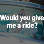 Would you give me a ride? [우쥬 깁미 어 라이드?] 나 좀 태워줄 수 있어? 차가 있는 친구에게 좀 태워달라고 부탁할때 사용하는... 