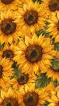 Sunflower Mobile Wallpaper 돈 들어오는 배경화면 해바라기 그림