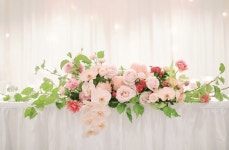 Bridal table florals | 꽃꽂이