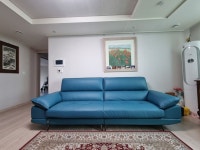 봄소와[ 해토 ] 3.5인용 천연 통가죽 소파