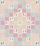 Paper Dolls~Quilt Kit~Little Girl or Baby~Pink~Blue~Rosebuds~Fabric~QK#7(이미지 포함) | 퀼트