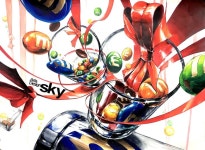 홍대스카이: 학생평소작:유리컵+리본+m&m - 2020