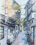 부는 바람 on Instagram “어반스케치 여행드로잉 수채화  일러스트 드로잉 풍 in 2020 | Architecture drawing, Urban sketching... 