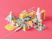 factory cinema 4d - Google 검색 | 3d 아트, 배경, 그래픽 디자인