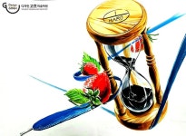 ★유튜브로 입시미술 배우기★ ♣그림을 클릭해 주세요!!!!♣ #기초디자인#디자인고흐#watercolor#drawing#개체표현#질감표현#모래시계... 