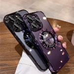 iPhone 16 Pro Max 15 14 13 12 11 Plus PC 하드 Magentic 패션 커버 용 고급 전기 도금 Magsafe 무선 충전 케이스