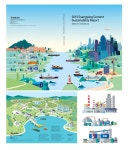2016 쌍용양회 환경 보고서 삽화 작업! | Illustration, Illustration art, Cartography