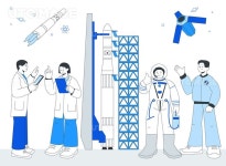 유토이미지 | K산업_우주산업 벡터 일러스트