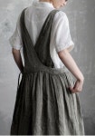 Pin by JOOYOONSIL on 앞치마 in 2025 | Linen fashion, Womens pinafore dress, Mori girl fashion