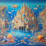 Pin page 🌊 Dive deep into the mesmerizing world of Fantastical Oceanopolis: A Colorful Underwater Cityscape 🧜‍... 