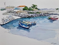 #urbansketch #pendrawing #landscape #watercolors - 2023 | 풍경 수채화, 수채화, 추억