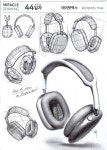 미라클 드로잉 : 에어팟맥스 그리는 법, How to draw Apple Airpod max.