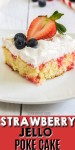 Strawberry Poke Cake | Recipe | Strawberry dessert recipes, Dessert recipes easy, Strawberry poke cakes