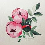 다시 #작약 #그리기 #꽃 #그림 #꽃그림 #수채화 #감성수채화 #수채일러스트 #수채화일러스트 #물맛 #힐링 #취미 #일러스트... 