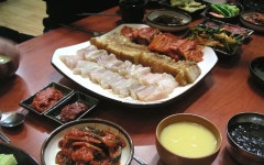 hongeo samhap, 홍어삼합 - sashimi skate fish | 음식, 불고기