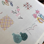 은색실로 징검수 놓기^^ 마음씨도 예쁜 헌숙씨의 작업~ #징검수#전통자수#자수기법#자수문양#니들스튜디오#needlework #needlestudio... 