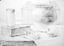 [정물수채화] 항아리 정물수채화 - 수채화 과정 (켄트지) : 네이버 블로그 | 수채화, 그림, 간단한 그림