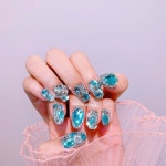 살롱드엘린 on Instagra... 디자인 사용시 @salon_de_eli… | Nail jewels, Makeup nails art, Nail art designs videos