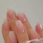 네일엠씨 on Instagram: “. #화이트옴블레 세트 구매문의 ▶️ @pure_by_nailmc @asthernail_shop” | Gel nails, Simple nails... 
