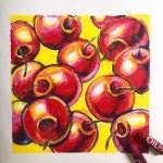 Oil pastel drawing에 있는 핀