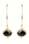 WIRE WRAPPED BLACK ONYX EARRINGS #earrings | 목걸이