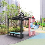 Pin page (주)스페이스톡 on Instagram: color space pergola #spacetalk#streetfurniture #publicart #product #playspace #pergola... 