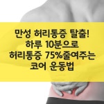 만성 허리통증 탈출! 하루 10분으로 허리통증 75%줄여주는 코어 운동법 | 운동법, 건강, 여성 건강