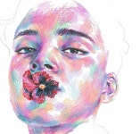 illustration에 있는 Kitexxkite님의 핀 | 파스텔 초상화, 오일 파스텔 그림, 예술 스케치