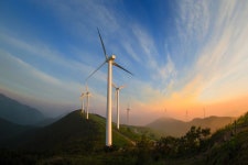 Hill of the Wind  .. - maebongsan sunrise  !! 매봉산 바람의 언덕 일출  .. | Wind turbine, Wind, Landscape