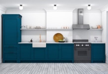 Second floor kitchen. Designed and visualized by White Arrow | 키친