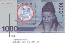 - 천원 편 - 우리나라 지폐 속에 문화 유산이 들어있다! - 천원 편 - | Exhibition design, Senior activities, Poster