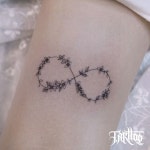 LINE WORK Floral TATTOO 라인워크 타투