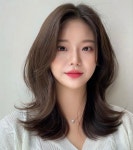 미디움 레이어드컷 웨이브 | 중간머리 웨이브, 빌드컷, 단발머리 헤어스타일