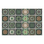 Pin page 24pcs Retro Mandala Wall Stickers, Kitchen Self-adhesive Waterproof Tile Stickers, Bathroom Decor Moroccan Pvc Decal Art... 